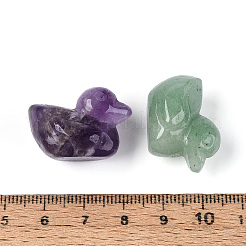 Натуральные декоративные утки из смешанных камней.&nbsp;G-N345-12