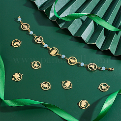 12 шт. 3 стиля вакуумного покрытия PVD 201 звенья из нержавеющей стали&nbsp;STAS-UN0031-45