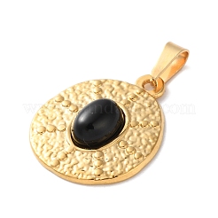 Подвески из натурального черного оникса (окрашенного и нагретого)&nbsp;STAS-C120-11G-07