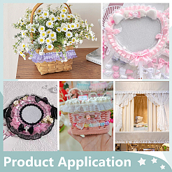 1 шт. двухслойная плиссированная кружевная лента&nbsp;OCOR-BC0007-97C