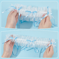 Кольцо для ноги из полиэфирного кружева и пластикового жемчуга&nbsp;HJEW-WR00033