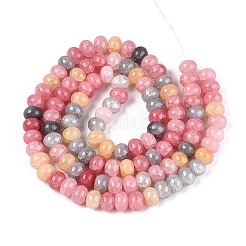 Выпечки нарисованные потрескивание стеклянные бусины пряди&nbsp;DGLA-N020-01A-03