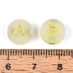 Светящиеся матовые акриловые бусины&nbsp;FACR-T008-02A