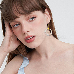 20 шт. 2-х цветные латунные подвески с прозрачным кубическим цирконием&nbsp;FIND-BBC0002-16