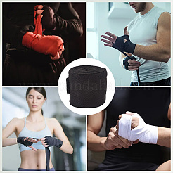 Хлопковая боксерская повязка на руку&nbsp;AJEW-WH201193-01B