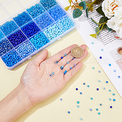 3315 шт. 15-х цветные стеклянные круглые бусины&nbsp;SEED-DC0001-05