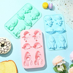 1 набор из 3 силиконовых форм серии «Астронавт» 3 цветов&nbsp;ST-CJ0007-91