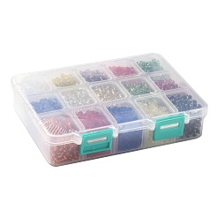 375 г 15-х цветных стеклянных бусин&nbsp;SEED-JP0004-01-4mm