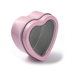 Жесть железные банки для свечей в форме сердца&nbsp;CON-NH0001-01C
