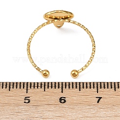 Регулируемые манжетные кольца из нержавеющей стали 304 с микропаве из кубического циркония&nbsp;STAS-Z143-07G