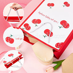 1 шт. бумажные пакеты с принтом вишни ко Дню святого Валентина&nbsp;ABAG-SP0001-12