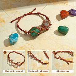 4шт нейлоновый плетеный браслет&nbsp;BJEW-SZ0002-48B