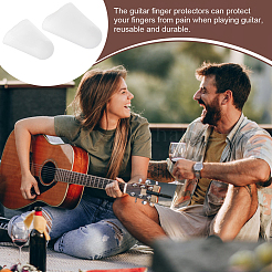 4 шт. силиконовая защита для пальцев гитары&nbsp;AJEW-WH0166-24A