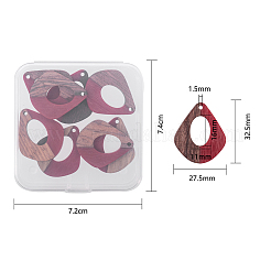 Подвески из смолы и дерева&nbsp;RESI-OL0001-01
