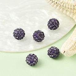 Половина пробурено полимерная глина хрусталь круглые бусины&nbsp;X-RB-H258-HD8mm-539