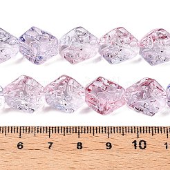 Стеклянные бусины с гальваническим покрытием &nbsp;EGLA-N012-09H