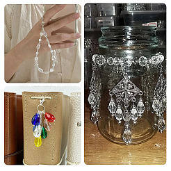 10 нить 10 цвета прозрачных стеклянных бусин&nbsp;EGLA-TA0013-24D