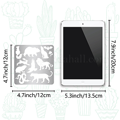 Трафареты для штампов из нержавеющей стали&nbsp;DIY-WH0289-027