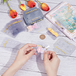 200 шт. 2 стиля пластиковых заколок для волос и резинок для волос с демонстрационными карточками&nbsp;CDIS-OC0001-06