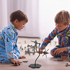 Пластиковые подставки для минифигурок с регулируемым кронштейном из змеиной кости&nbsp;ODIS-WH0070-75A