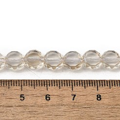 Стеклянные бусины с гальваническим покрытием &nbsp;EGLA-L045-G-PL02