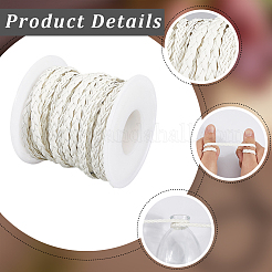 10 м плоские плетеные шнуры из искусственной кожи&nbsp;LC-CL0001-04D