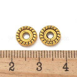 Сплавочные овальные бусины тибетского стиля &nbsp;TIBE-P003-45AG