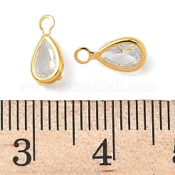 Латунные микро проложить кубического циркония подвески&nbsp;KK-S336-01G-A