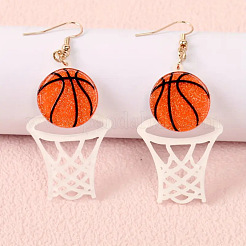 Акриловые серьги-подвески с принтом&nbsp;FS-WG14A31-01