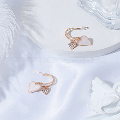 1 пара сережек-гвоздиков из сплава со стразами&nbsp;EJEW-LP0003-74B