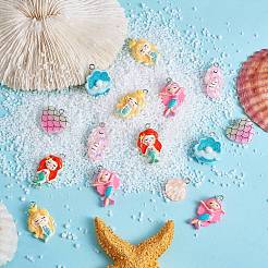 32шт 8 стиля подвески из непрозрачной и прозрачной смолы&nbsp;RESI-SZ0001-93