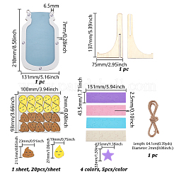 Деревянные персонализированные банки для наград в форме звезд&nbsp;AJEW-WH0609-419