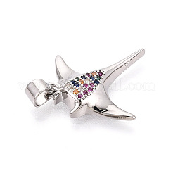 Латунные микро проложить кубического циркония подвески&nbsp;KK-T080-12P