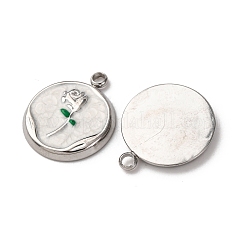 Подвески из нержавеющей стали 304 с эмалью&nbsp;STAS-P406-18P-01