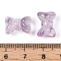 Выпечка расписные прозрачные стеклянные бусины&nbsp;DGLA-T004-05D