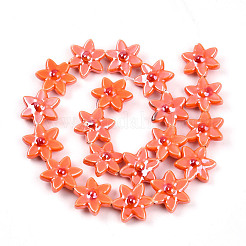 Фарфора ручной работы бисер нитей&nbsp;PORC-N008-10G