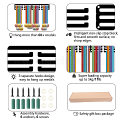Модная железная вешалка для медалей&nbsp;ODIS-WH0023-077