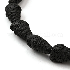 Нити бусин из окрашенной натуральной лавы&nbsp;G-A264-A01-01C