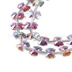 Стеклянные бусины с гальваническим покрытием &nbsp;EGLA-B007-03A-HP03