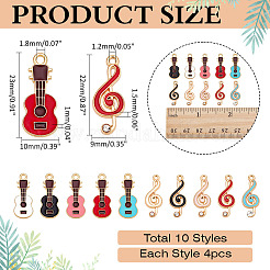 40шт 10 стиля подвески из сплава с эмалью&nbsp;FIND-ME0001-94