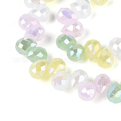 Гальванические стекляныне бусины&nbsp;EGLA-N025-01B-B01