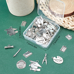 72 шт. 12 подвески из сплава в тибетском стиле на тему выпускного&nbsp;TIBE-SC0001-71