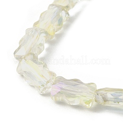 Стеклянные бусины с гальваническим покрытием &nbsp;EGLA-L045-F-HR02