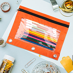 6 шт. двухцветная ткань Оксфорд с футлярами для ручек из сплава для папки-регистратора на 6 кольцах&nbsp;AJEW-CP0008-03