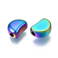 Стойка покрытие радужного цвета бусины из нержавеющей стали 304&nbsp;STAS-S119-083