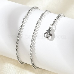 Устойчивые к потускнению модные унисекс ожерелья из нержавеющей стали 304 с крестообразными цепочками&nbsp;X-NJEW-L043A-09P