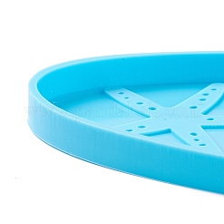 Пляжная тема овальная подвеска украшения силиконовые Молды&nbsp;DIY-M039-12