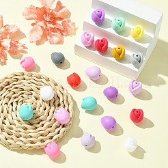 30шт 15 стиля силиконовые бусины&nbsp;SIL-CJ0002-59