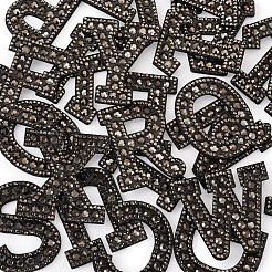 Патчи со стразами из смолы алфавита&nbsp;DIY-TAC0005-45H