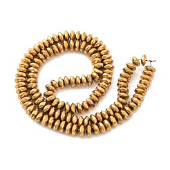 Гальванизировать немагнитных синтетический гематит бисер пряди&nbsp;X-G-J160-D-02